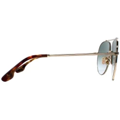 Victoria Beckham Aviator^Sunglasses VB213S 700 Gold Green Gradient