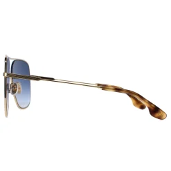 Victoria Beckham Aviator^Sunglasses VB132S 706 Gold Teal Blue Gradient